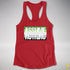 Assume Nothing Aromantic Pride Flag Racerback Tank - Red